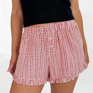 Grey Bandit Katie Shorts in Red